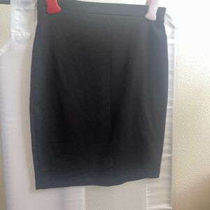 Ambiance Classic Black Pencil Skirt